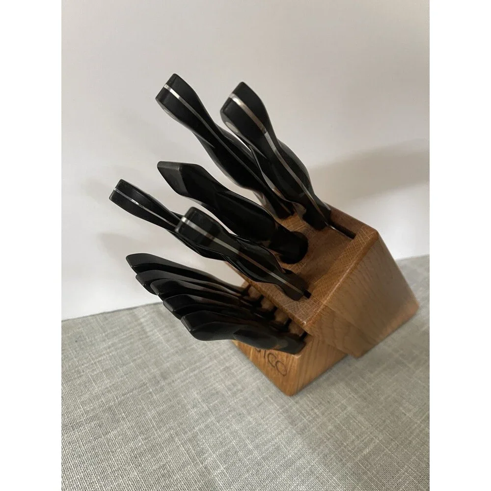 cutco butcher block knife set